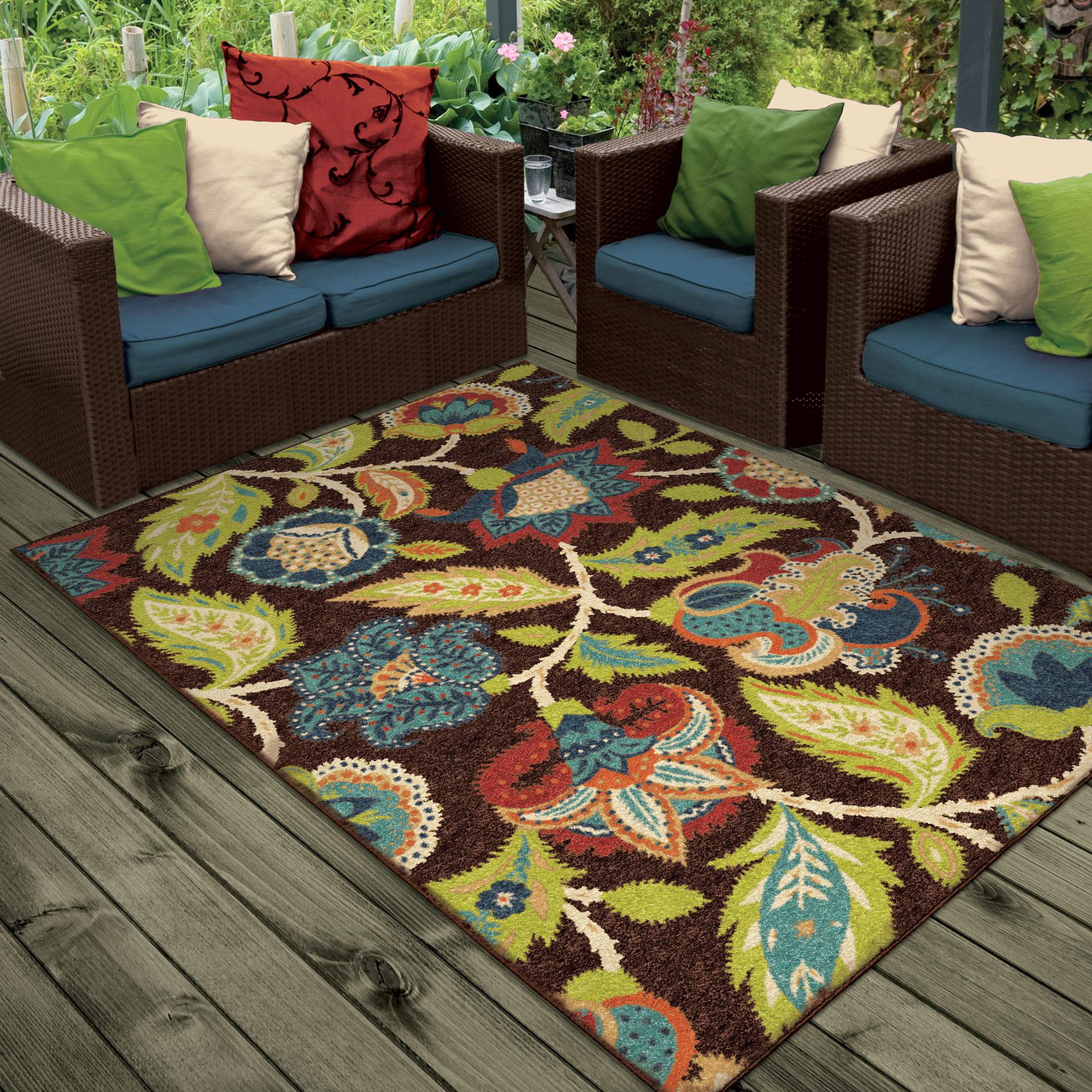 Threadbind Orwell Brown Indoor/Outdoor Area Rug & Reviews Wayfair